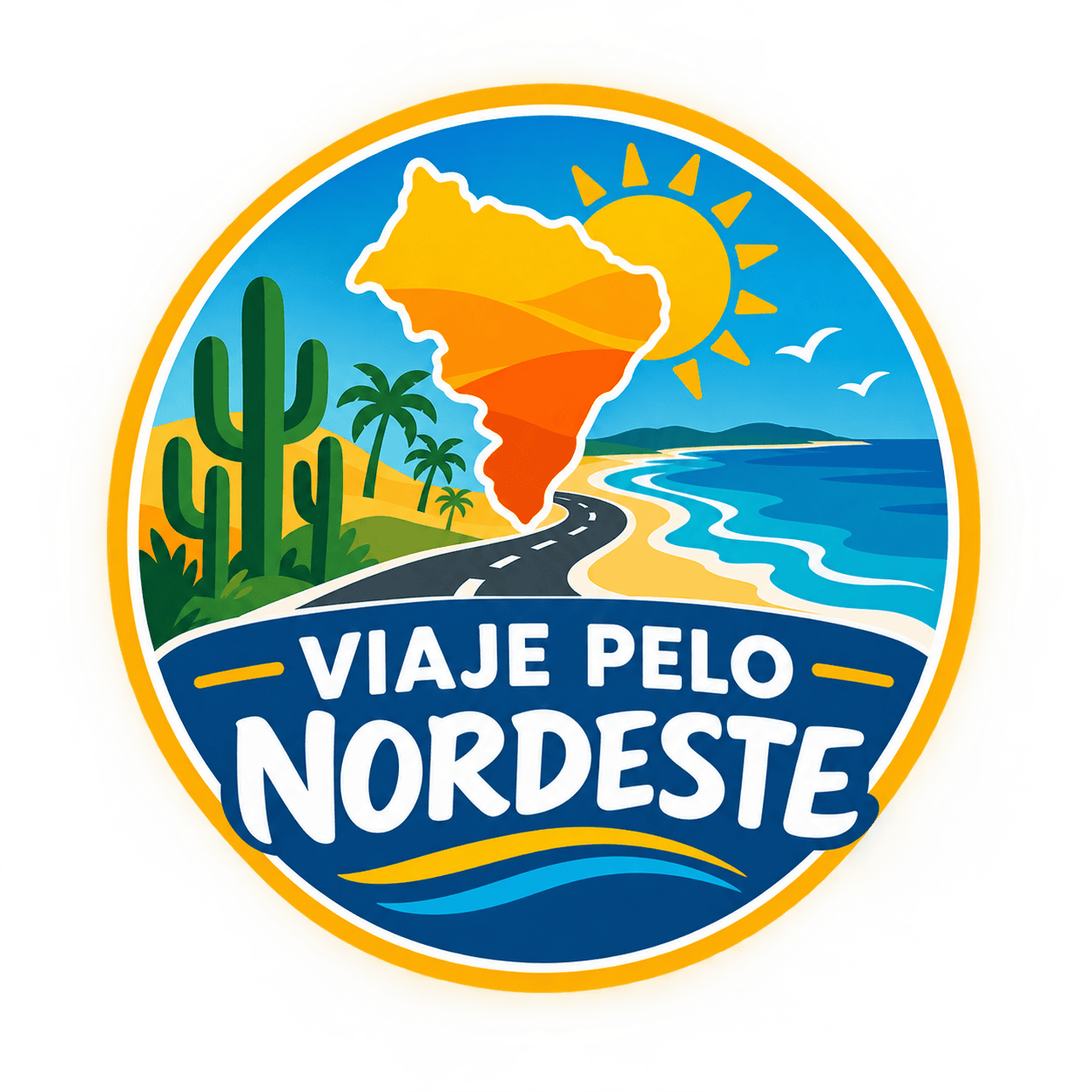 logotipo do site Viaje pelo Nordeste.